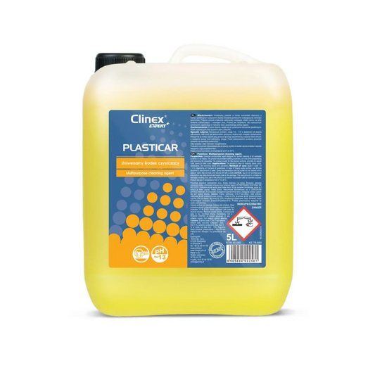 Clinex Expert+ Plasti Car, 5 Litri, Detergent Pentru Curatarea Componentelor Auto Din Plastic