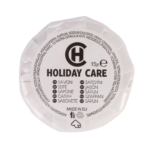Sapun plisetat 15 gr Holiday Care, contine ceai verde, design minimalist, 25 bucati/set