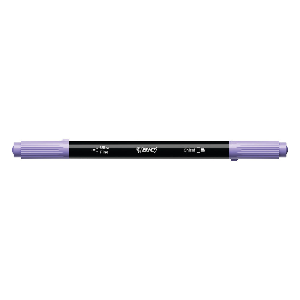 Evidentiator si Fineliner Bic Intensity Dual Tip, diverse culori, blister