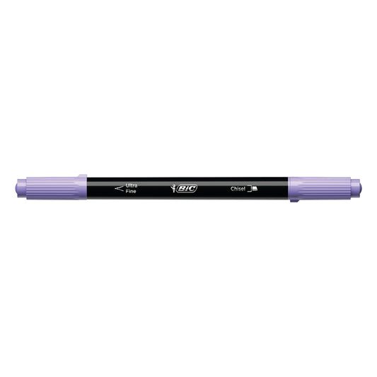 Evidentiator si Fineliner Bic Intensity Dual Tip, diverse culori, blister