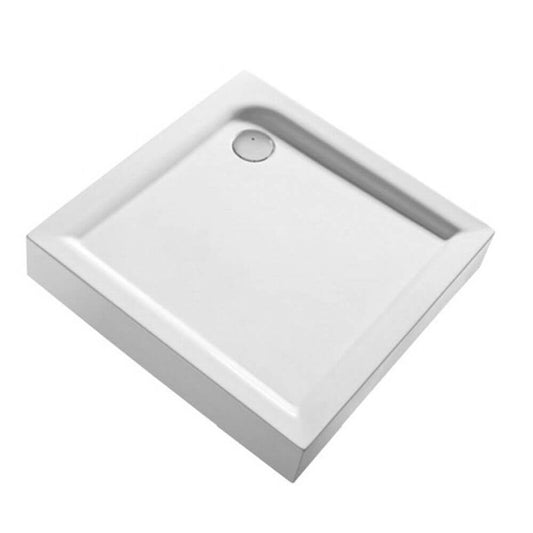 Cadita Dus Patrata Kolo First, 900x900x165 mm, Material Acrilic Alb, Cada pentru Dus 90x90x16.5 cm, Cadita pentru Dus, Cadite Patrate pentru Dus, Cadita Patrata pentru Cabina de Dus, Cadite pentru Cabinele de Dus