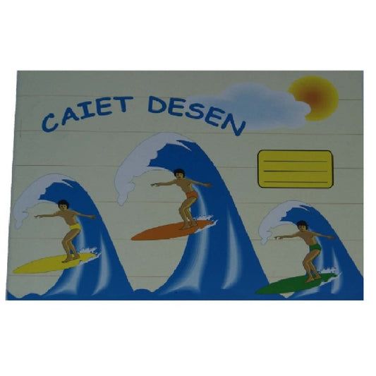 Caiet pentru Desen Albe Format B5, 24 File, 100 g/mÂ² - Arte Plastice
