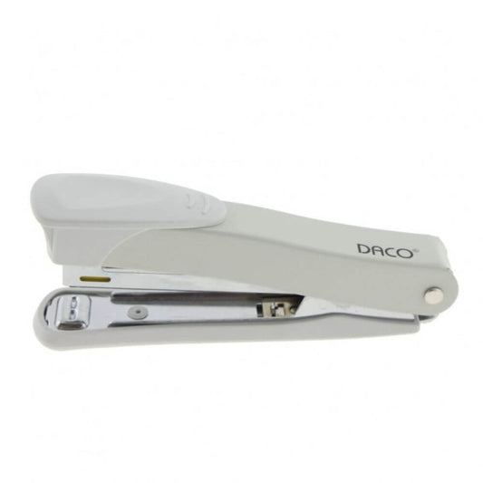 Capsator DACO Numarul 10, 12 Coli, Corp Metalic Alb, Capsatoare Metalice Manuale, Capsator Manual de Hartie, Capsatoare Metalice DACO pentru Birou, Capsatoare 12 Coli, Capsatoare pentru Hartie, Capsator pentru Birou