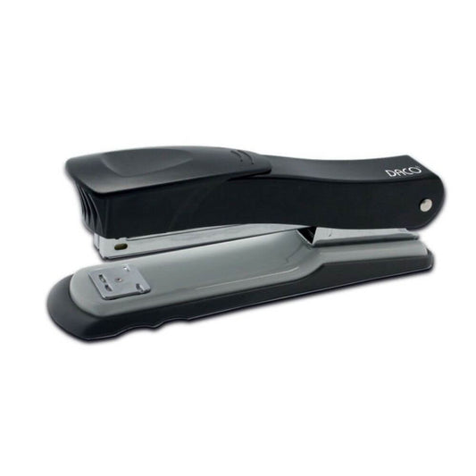 Capsator DACO, 20 Coli, Capse 24/6, Corp Metalic Negru, Capsatoare Metalice Manuale, Capsator Manual de Hartie, Capsatoare Metalice DACO pentru Birou, Capsatoare 20 Coli, Capsatoare pentru Hartie, Capsator pentru Birou