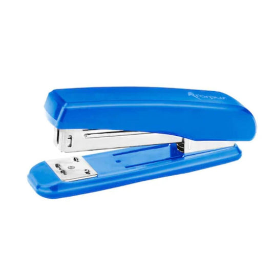 Capsator Metalic FORPUS, 25 Coli, cu Capse 24/6, 26/6, Albastru, Capsatoare Metalice Manuale, Capsator Manual de Hartie, Capsatoare Metalice pentru Birou, Capsatoare pentru Hartie, Capsatoare 25 Coli, Capsator pentru Birou