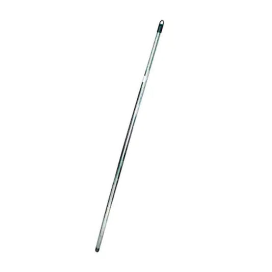 Coada Metalica Cromata Filetata, 130 cm, Agatatoare de Plastic, Culoare Argintie, Coada Metalica cu Filet si Agatatoare, Coada Matura, Coada Mop, Cozi Metalice, Coada Metalica pentru Matura, Cozi Maturi si Mopuri, Articole Curatenie