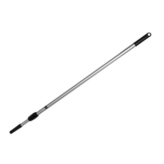 Coada Metalica Telescopica Filetata, 4 m, Agatatoare de Plastic, Culoare Argintie, Coada Metalica pentru Matura, Coada Mop, Cozi din Metal, Cozi Telescopice, Cozi Mopuri si Maturi, Manere Telescopice pentru Matura si Mop, Maner Telescopic pentru Mop