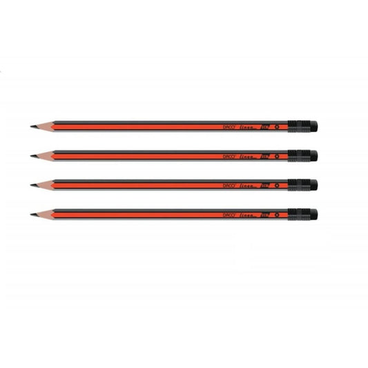 Set 72 Creioane Grafit DACO Linea, Mina HB, Corp Hexagonal de Lemn cu Radiera, Creioane Desen HB, Set Creioane Grafit HB, Creion HB, Set Creioane Grafit cu Radiera, Creion HB Grafit, Creioane pentru Schite si Grafica, Creioane Desen Tehnic