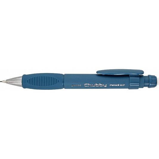 Creion Mecanic Penac Chubby, Rubber Grip, 0.7mm, Con Si Varf Metalic, Radiera Retractabila, Teal