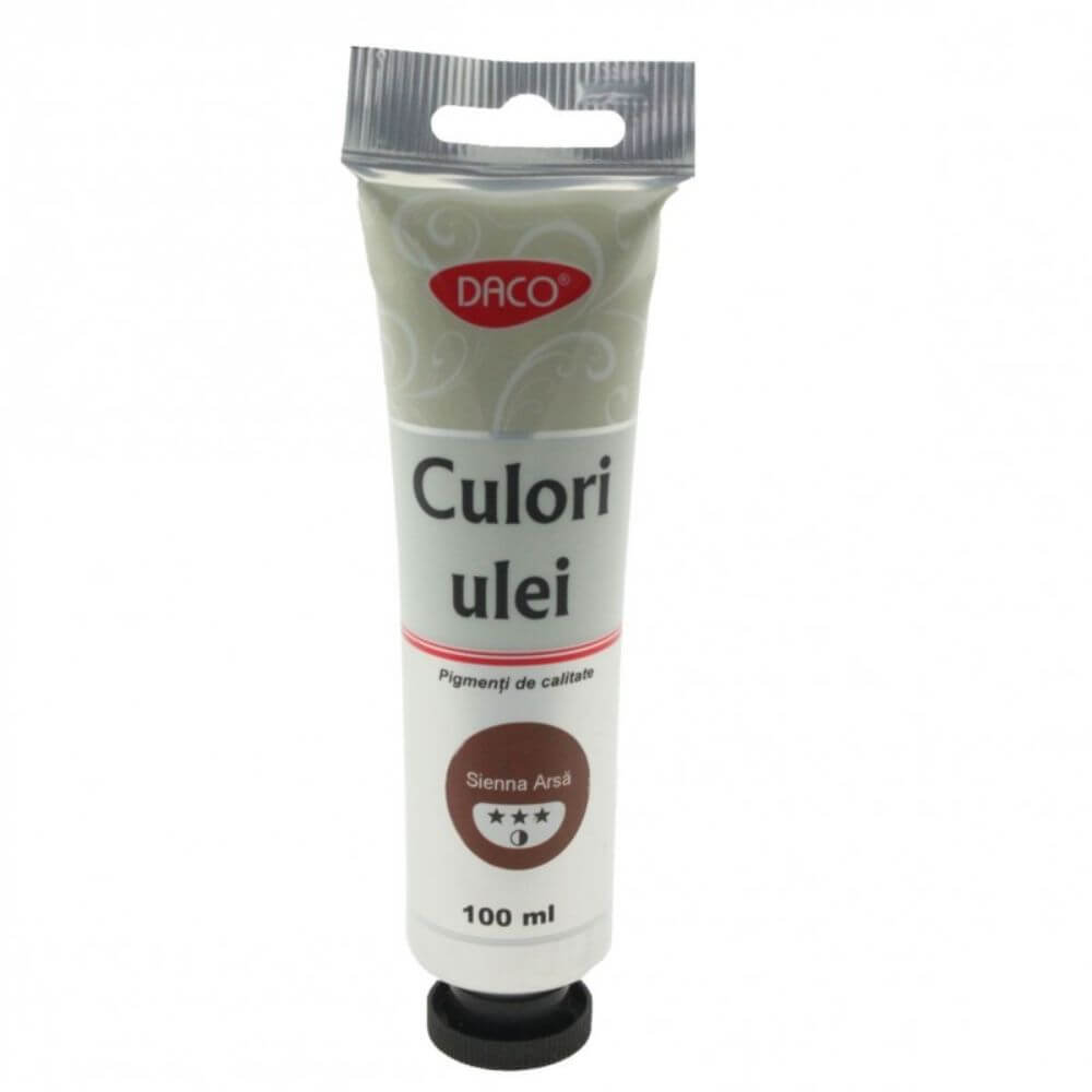 Vopsea Ulei Siena Arsa DACO, 100 ml, Culoare Ulei, Vopsele Ulei, Acuarele, Culori Ulei, Vopsea Ulei, Culori pentru Pictura, Culori Ulei Siena Arsa, Vopsele Ulei Siena Arsa, Culori de Ulei