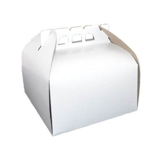 Cutii Tort OTI, 20x20x12.5 cm, 25 Buc/Bax, Carton Duplex, pentru 0.5 Kg, Culoare Alba, Cutie pentru Tort, Cutie din Carton Tort, Cutii din Carton Torturi, Cutie Torturi, Cutie din Carton Torturi, Cutii Albe Tort, Cutie Alba Tort, Ambalaje Cofetarie