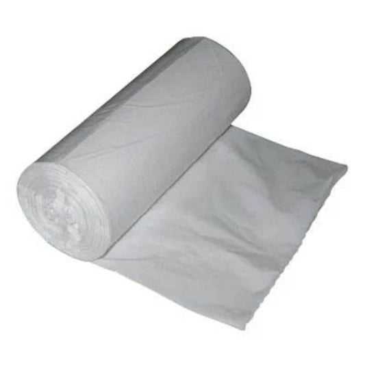Saci Menajeri Hdpe, Super Rezistenti, in Rola, Capacitate 140 l, Culoare Alb Mat, 25 Buc/Rola