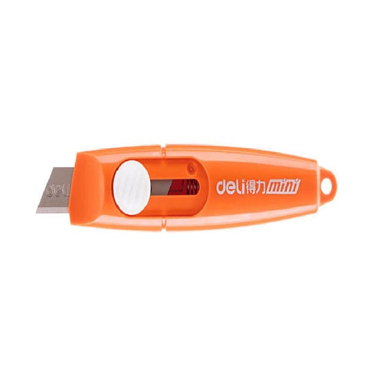 Cutter Mic Deli Mini, Portabil, cu Sina, Portocaliu, Cutter Mic, Cutter Mic Portabil, Cutter Mic Portabil cu Sina, Cutter Deli Mini, Cutter Portocaliu Deli Mini, Cutter Mic Deli Mini, Cutter Mic Portabil Deli Mini, Cuttere Mici