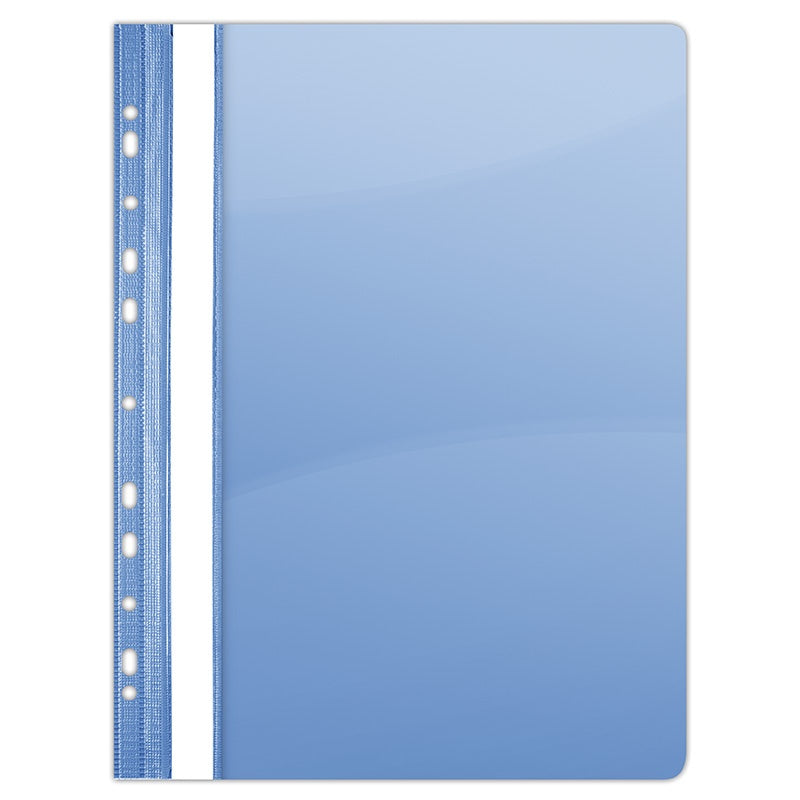 Dosar Plastic Pvc, Cu Sina Si Multiperforatii, 10 Buc/set, Donau - Albastru