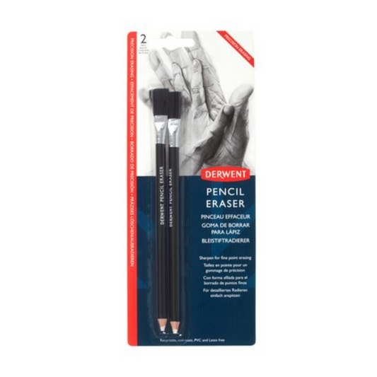 Radiera Derwent Professional, 2 Buc/set, Tip Creion, Pensula Inclusa