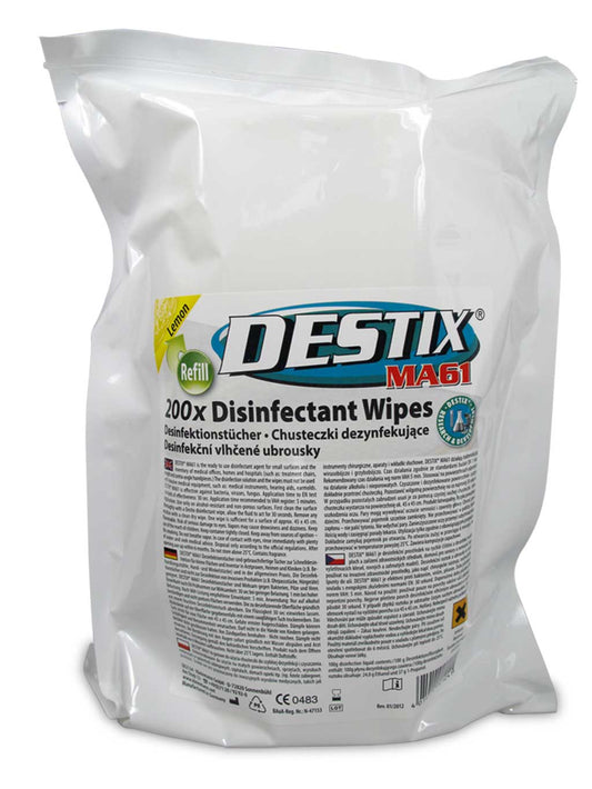 Servetele Umede Dezinfectante, 215 X 260mm, 200 Buc/tub, Destix Ma61 Jumbo Refill Pack -aroma Lamaie