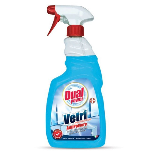 Detergent Geamuri DUAL POWER, 500 ml, Solutie pe Baza de Amoniac, Detergent pentru Gemuri, Solutie de Geamuri, Spray de Geamuri, Spray Curatare Geamuri