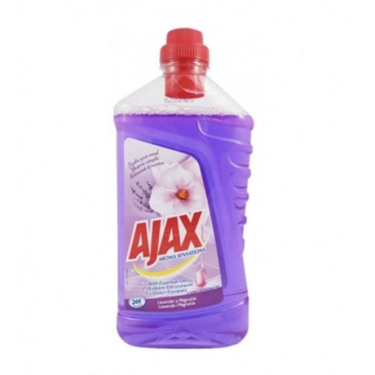 Detergent Universal de Pardoseli AJAX Lavender &amp; Magnolia, Cantitate 1 Litru, Parfum de Lavanda si Magnolie, Detergent Lichid pentru Pardoseli, Solutie pentru Podea, Detergent Lichid Ajax, Solutie Universala de Curatat, Produse de Curatenie