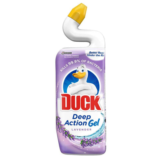 Dezinfectant WC DUCK, Deep Action Gel, Lavanda, 750 ml, Dezinfectant WC Gel, Dezinfectant WC Lichid, Lichid Curatare WC Duck Lavender, Duck WC Lavender Deep Action Gel, Solutie Toaleta, Curatare WC