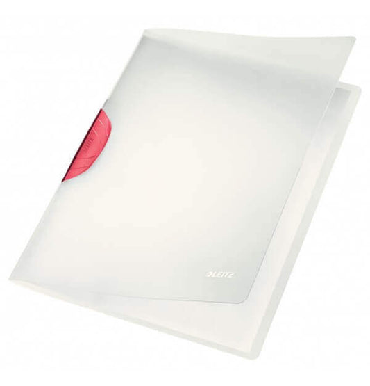 Dosar Plastic cu Clip Leitz Magic, Rosu, Dosar pentru Hartii, Dosar Leitz Colorat, Dosar Simplu, Dosar Classic Leitz