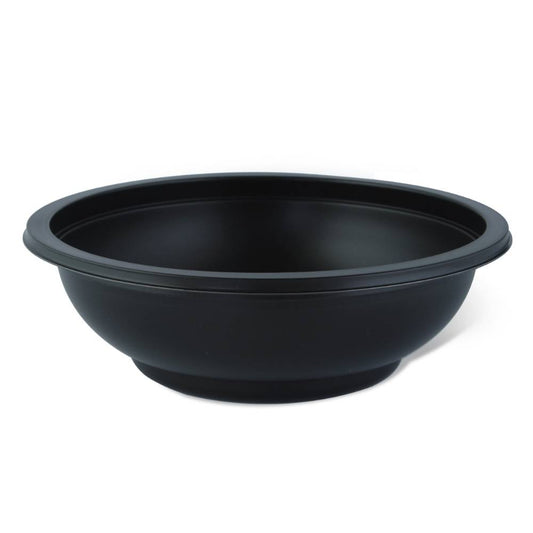 Set 400 Caserole Termosudabile din PP pentru Salata, Volum 350 ml, Culoare Negre, Dimensiune 145x50 mm
