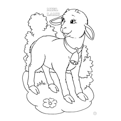 Desene Mari pentru Cei Mici, Animale Domestice Pui, Carte de Colorat B5
