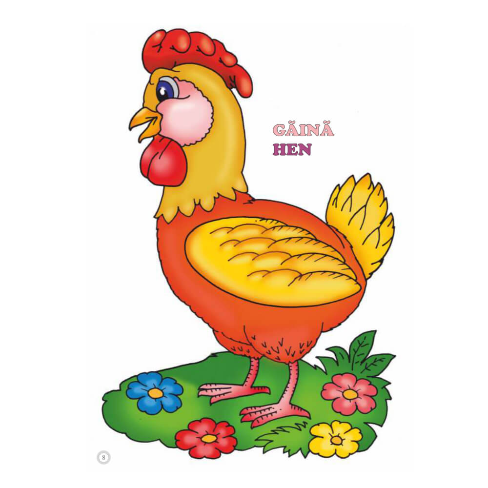 Desene Mari pentru Cei Mici, Animale Domestice, Carte de Colorat B5