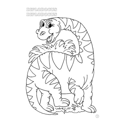 Desene Mari pentru Cei Mici, Dinozauri, Carte de Colorat B5