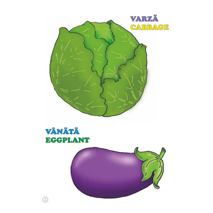 Desene Mari pentru Cei Mici, Legume, Carte de Colorat B5