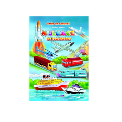 Mijloace de Transport, Carte de Colorat B5