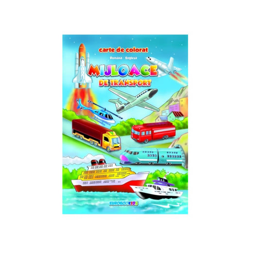 Mijloace de Transport, Carte de Colorat B5