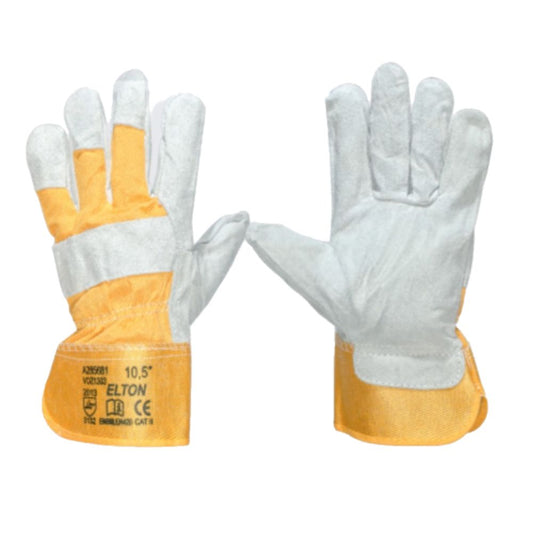 Manusi Protectie Sentosa Elton M6, Marimea XL, Piele Spalt de Bovina, Manusi Protectia Muncii, Manusi de Protectie din Piele spalt de bovina, Manusi Protectie pentru Maini, Manusi din Piele spalt de bovina Elton, Manusi Gri de Protectie