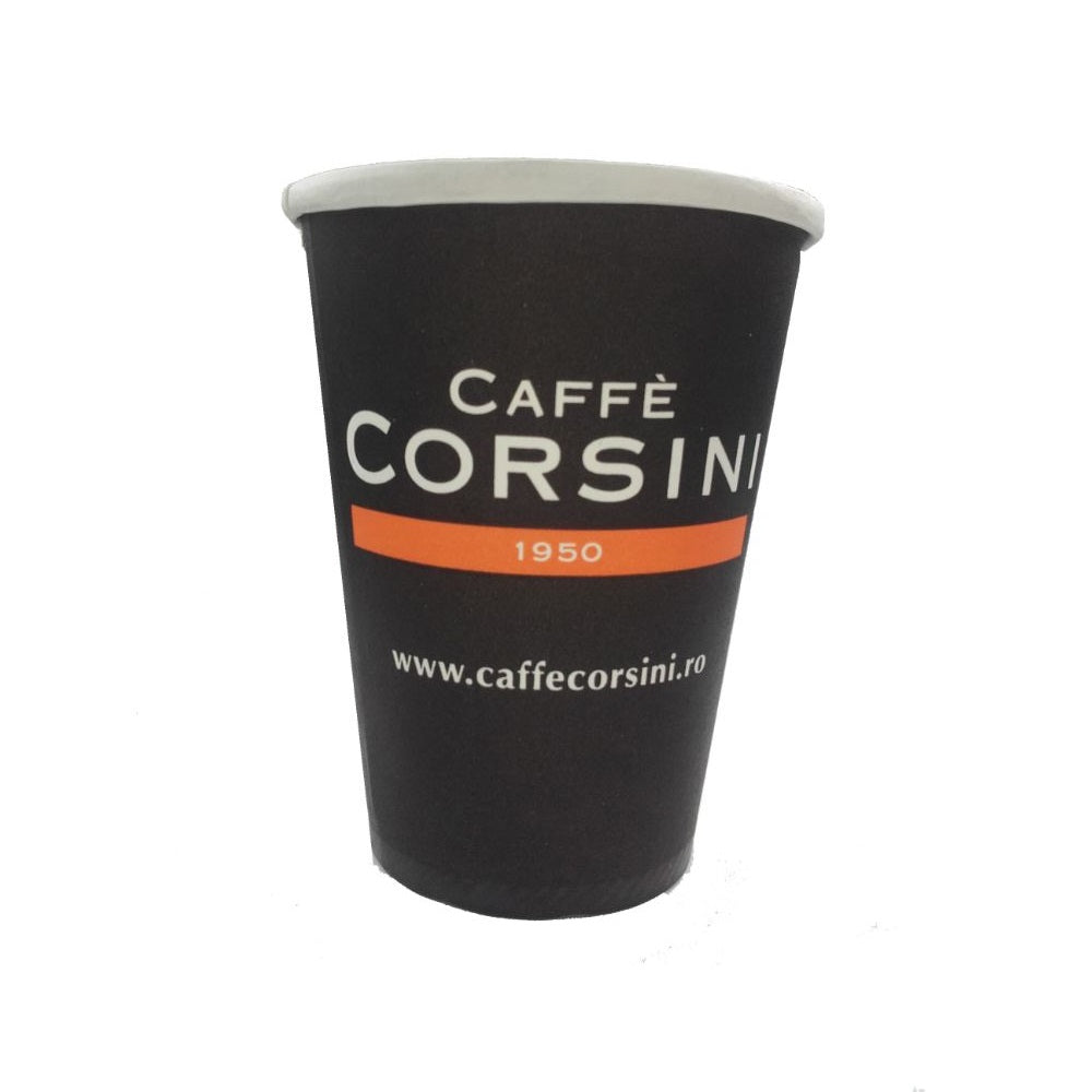 Pahare Carton Personalizate 8OZ, 250 ml, Tipar 4 Culori, Carton 210 g + 15 g, Pahare din Carton Personalizate, Pahare Carton Imprimate, Pahar din Carton Personalizat, Pahar Carton Imprimat, Pahar Cafea To Go, Pahare din Carton de Unica Folosinta