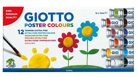 Acuarele 12 Ml, 12 Buc/set, Diverse Culori, Giotto