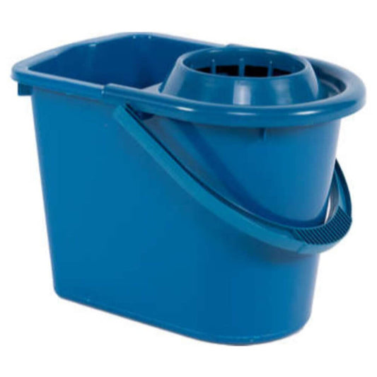 Galeata Mop cu Storcator, 13L, Polipropilena, Culoare Albastra, Galeti Ovale cu Storcator pentru Mop, Galeti Plastic cu Storcator, Galeti 13 Litri pentru Mop, Galeata pentru Curatenie, Galeata pentru Mop, Galeti cu Storcator, Galeata pentru Uz Casnic