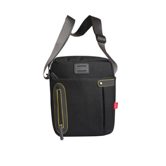 Geanta pentru Umar DACO, 32x28x9 cm, cu 2 Fermoare, Material Poliester, Negru/Gri, Geanta Casual Sport, Geanta de Umar pentru Adolescenti, Geanta Casual, Genti Dama, Genti Casual cu Fermoare pentru Carti si Caiete, Geanta de Scoala, Genti Scoala