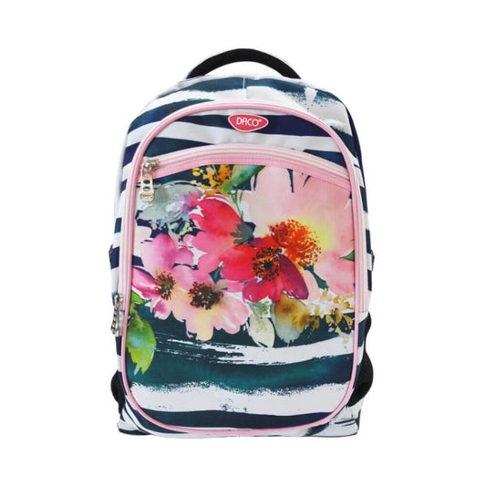 Ghiozdan DACO, 48x32x16.5 cm, Bretele Reglabile, Material Poliester, Model Floral, Multicolor, Ghiozdane pentru Fete, Ghiozdane pentru Scoala, Ghiozdan de Scoala, Ghiozdan pentru Copii, Ghiozdan Scolar, Ghiozdane Scolare, Ghiozdanele