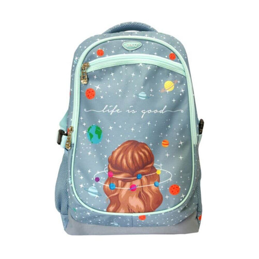 Ghiozdan DACO, 48x32x16.5  cm, Bretele Reglabile, Material Poliester, Culoare Albastra, Ghiozdane pentru Fete, Ghiozdane pentru Scoala, Ghiozdan de Scoala, Ghiozdan pentru Copii, Ghiozdan Scolar, Ghiozdane Scolare, Ghiozdanele