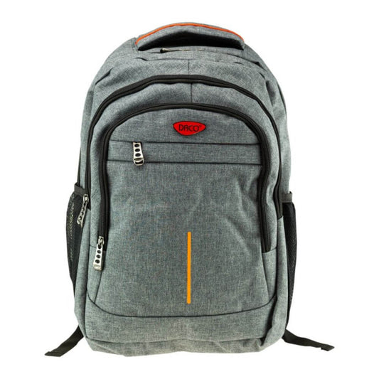 Ghiozdan DACO pentru Scolari, Dimensiuni 46x33x20 cm, Compartiment pentru Laptop, Material Poliester, Culoare Gri,  Ghiozdan Liceu, Ghiozdane Scolari, Ghiozdane Adolescenti, Ghiozdane DACO, Ghiozdan Gri, Ghiozdan pentru Laptop