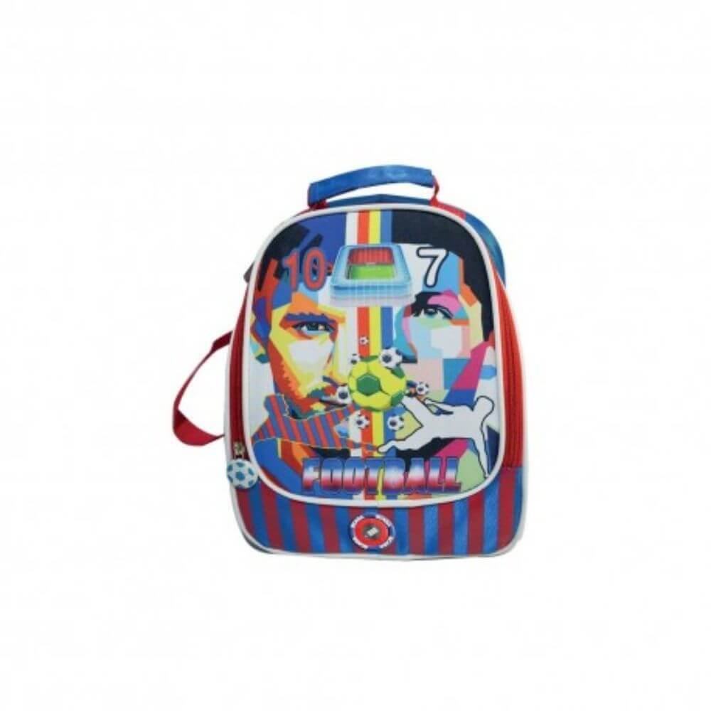 Ghiozdan Gradinita ECADA Model Football, 26x22x12 cm, Culori Diverse, Ghiozdan Scolar, Ghizdan Scolari, Ghiozdane Scoala, Ghiozdane ECADA, Ghiozdane Gradinita, Ghiozdan Mic, Rucsac Copii, Rucsac Gradinita