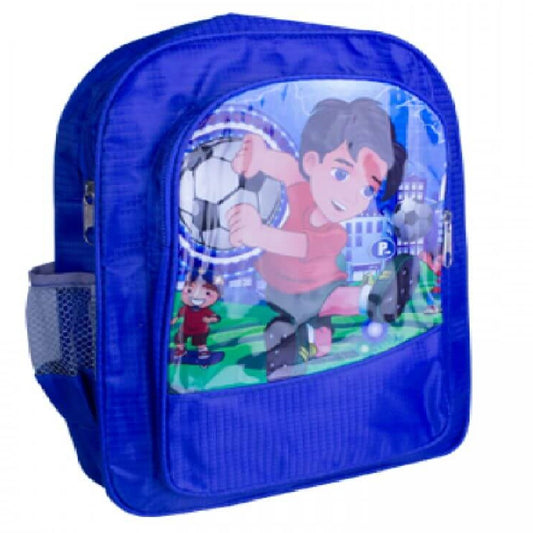 Ghiozdan Scolari cu Model Baieti, Doua Fermoare, Dimensiune 31x26x9 cm - Rucsac pentru Clasele I-IV