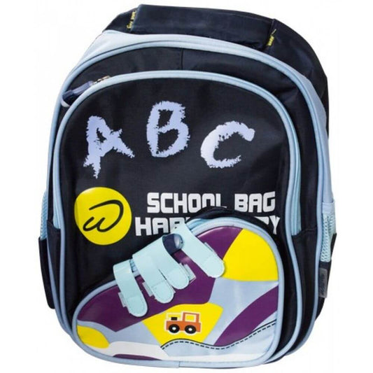 Ghiozdan Scolar Willgo Negru pentru Baieti, Dimensiune 34x26x16 cm - Rucsac pentru Clasele I-IV