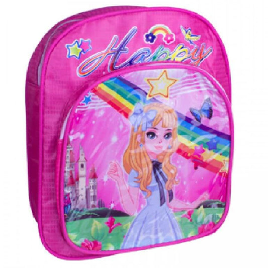 Ghiozdan Prescolari cu Model Printesa pentru Fete,  Dimensiune 27x24x8 - Rechizite Scolare