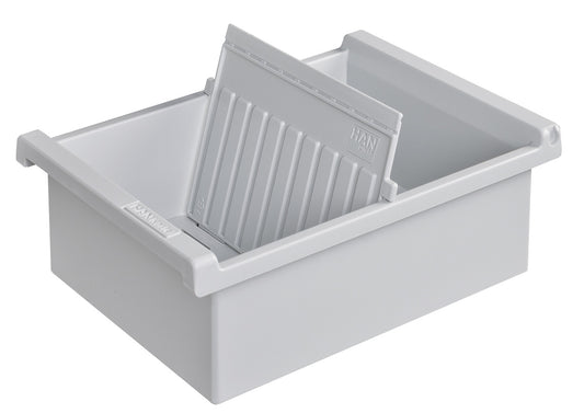 Fisier Liniar A5, Pentru 800 Fise Cartonate, Cu 1 Separator Cu Index, Han - Gri Deschis