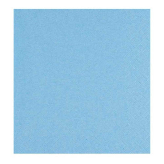 Servetele Okay Azur, Culoare Albastru Azur, Dimensiune 33x33 cm, 2 Straturi, 50 Foi/Pachet