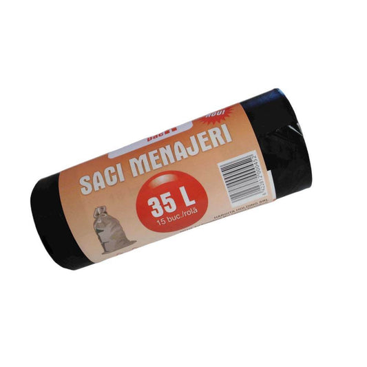 Saci Menajeri LDPE Praktikpack 35 L, 15 Buc/Rola