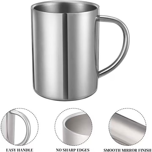 Cana din Inox cu Pereti Dubli, Capacitate 200 ml