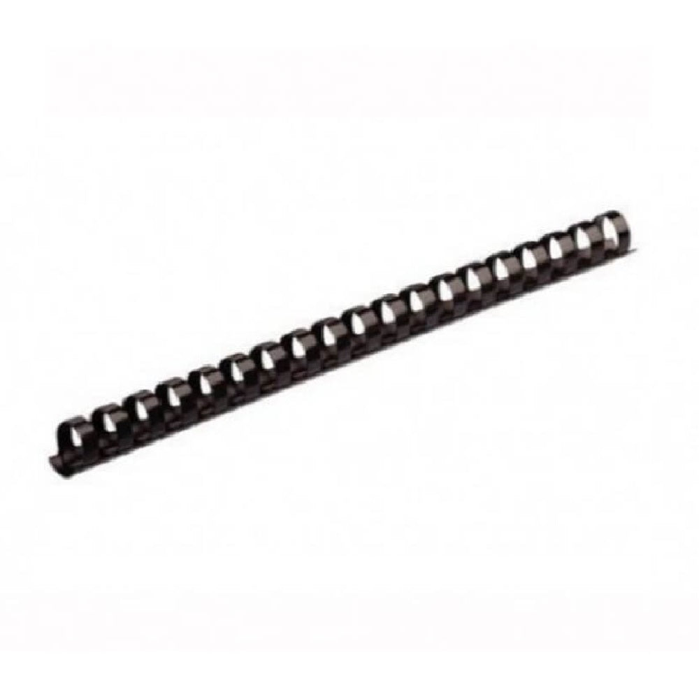 Inele din Plastic pentru Indosariere EVOffice, Dimensiune 10 mm, Capacitate 65 Coli, 100 Buc/Bax, Culoare Negru, Spirale din Plastic de Legat