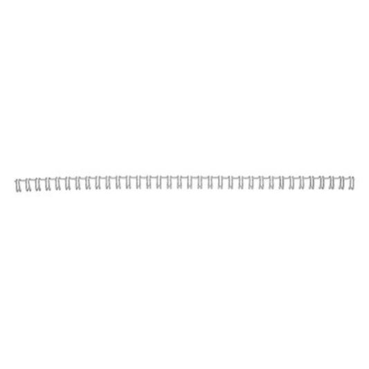 Inele din Metal pentru Indosariere EVOffice, Diametru Spira 6.4 mm, Capacitate 15-30 Coli, 100 Buc/Bax, Culoare Alba