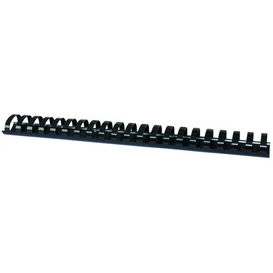 Inele din Plastic pentru Indosariere EVOffice, Dimensiune 32 mm, Capacitate 300 Coli, 50 Buc/Bax, Culoare Negru, Spirale din Plastic de Legat